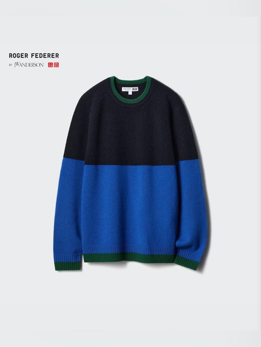Uniqlo Roger Federer by JW Anderson Premium Lambswool Crew Neck Sweater
